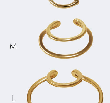 ring ear cuff gold