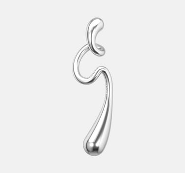 Wrap-Tropfen-Earcuff - Silber