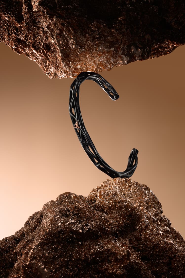 MAM | CUPRA Voronoi-Armband in Ruthenium- und Kupferdetails