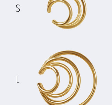Goldene Spiral-Ohrklemme