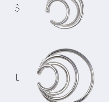 Großer Ear Cuff aus Silber in Spiralform