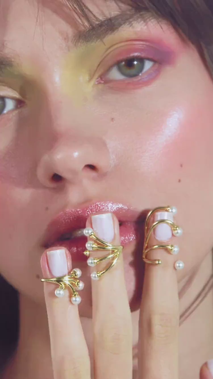 Mini-Perlen-Nagelring-Set