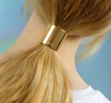 Schmaler Hair Cuff in Gold