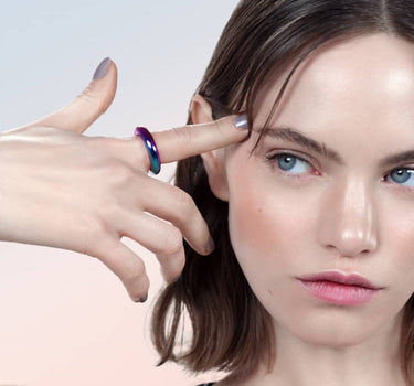 Holographic Purple Band Ring
