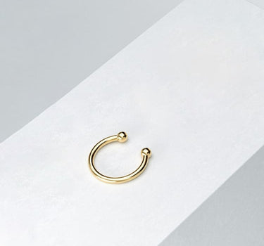 ring ear cuff gold