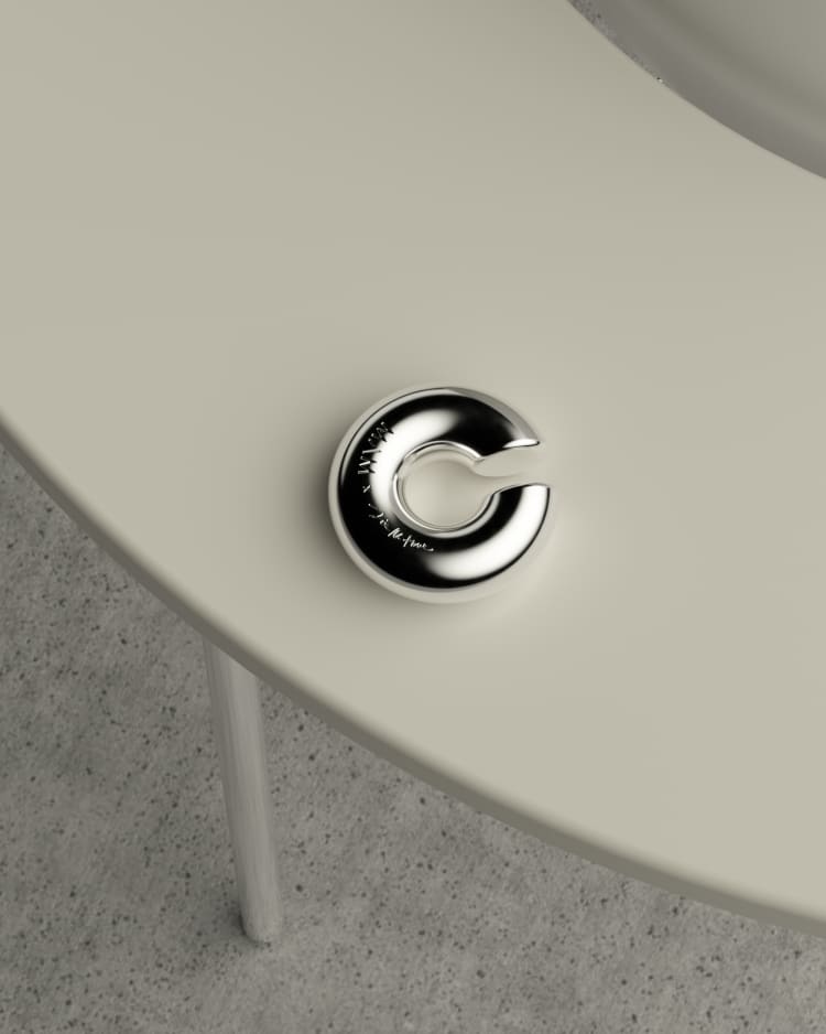 small silver ear cuff